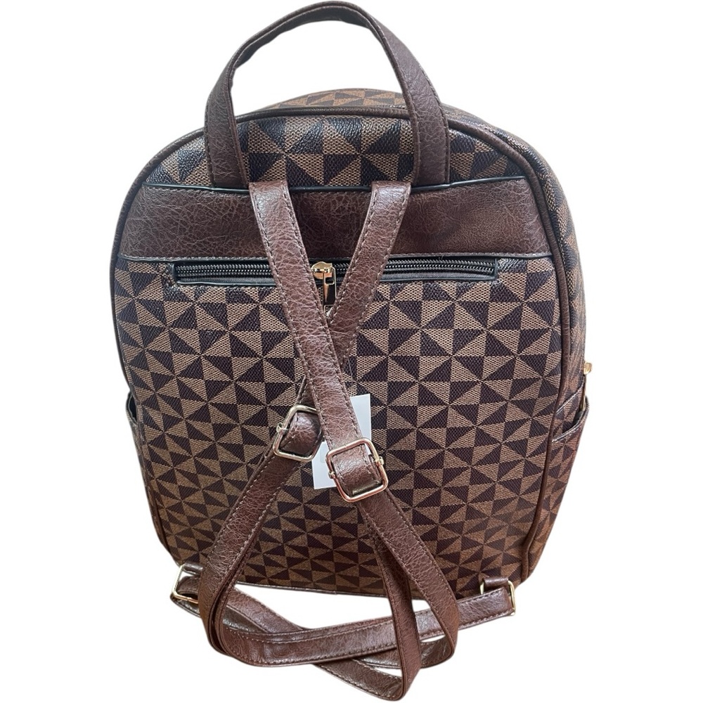 Designer Inspired Brown Monogram Large Backpack N… - image 10